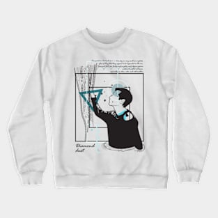 Diamond dust, cast over a black sea version 9 Crewneck Sweatshirt